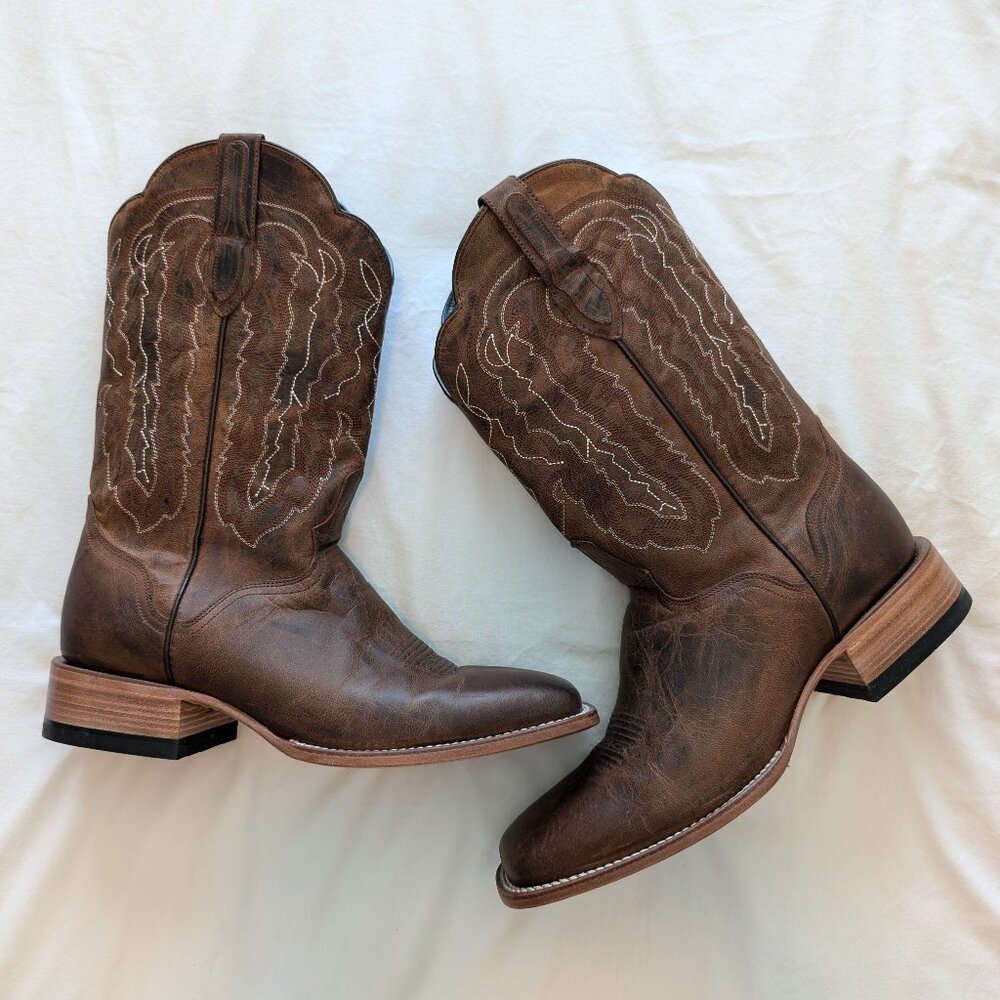 Men's J. Dillon Cowboy Boots - Goat Leather - Size 12